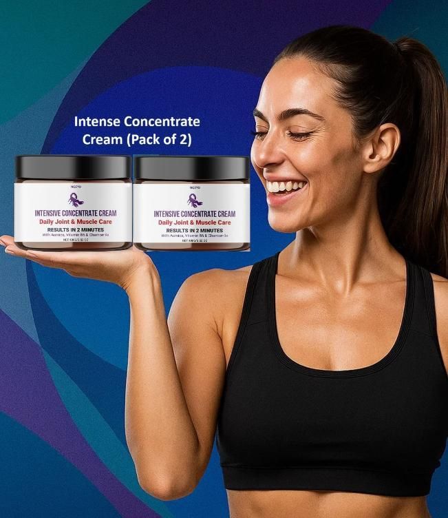 Intense Concentrate Cream - Fast-Acting Joint & Muscle Relief 100gm Each (Pack of 2)